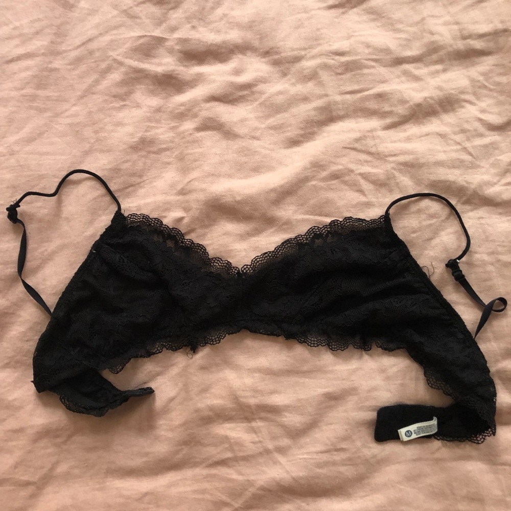 MADEWELL | black lace bralette